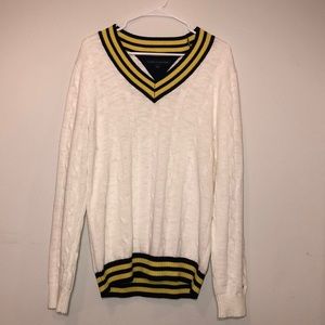 Vintage Mens Tommy Hilfiger Cable Knit Sweater